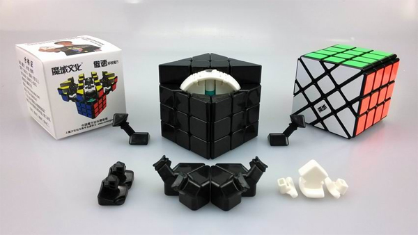 YJ MoYu AoSu 4x4x4 Fisher Cube Black